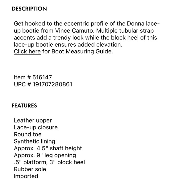 Vince Camuto Donna black size 7 combat boots - Picture 5 of 8